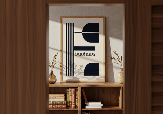 Bauhaus Geometrisk Plakat