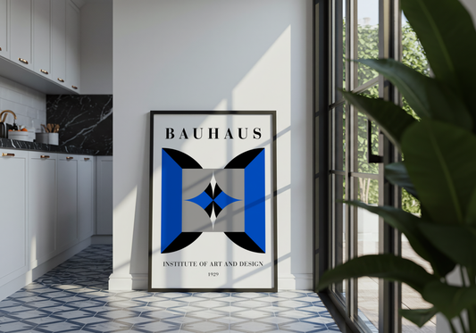 Bauhaus Symmetrisk Design Plakat
