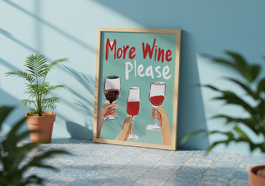 Mere vin, tak, plakat