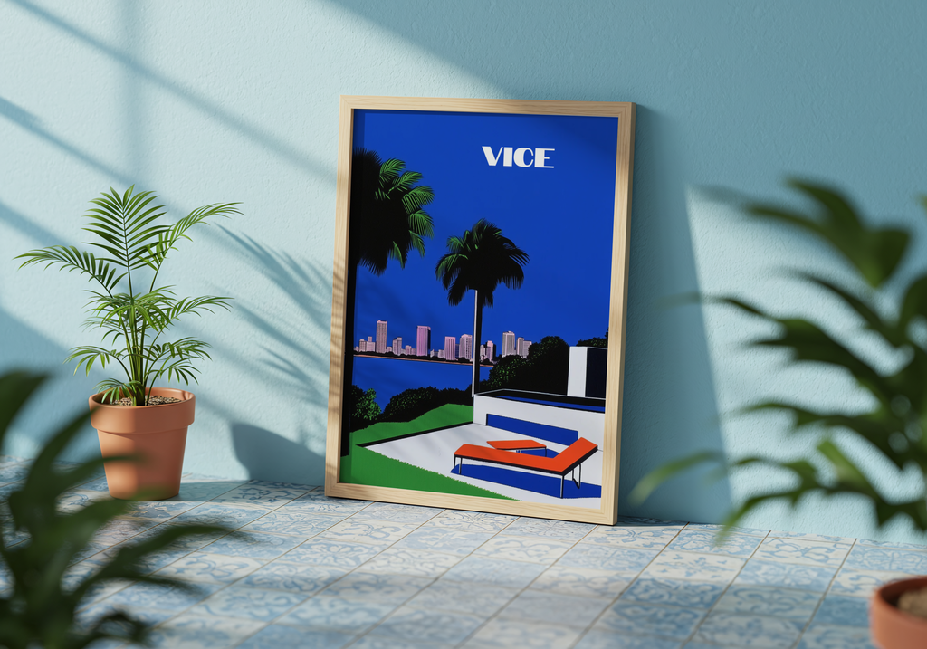 Miami Vice Hiroshi Poster