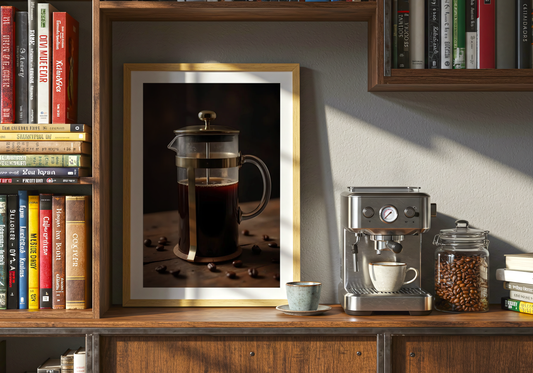 Kaffepresse Plakat