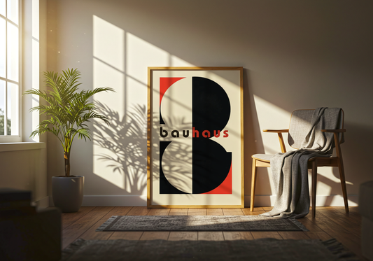 Bauhaus Abstrakt Typografi Plakat